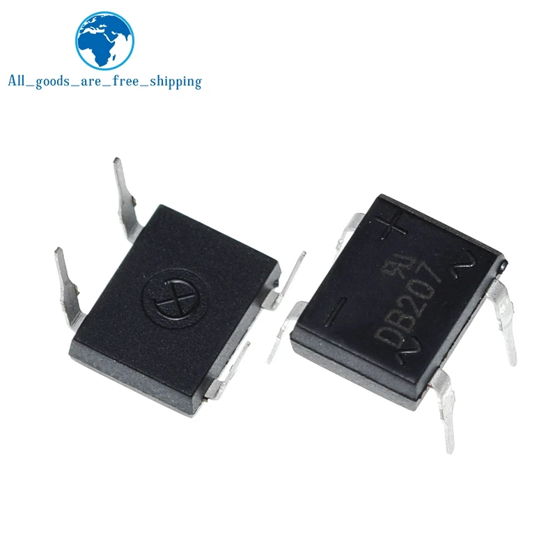 TZT 10/30pcs/lot DB207 DB207S 2A 1000V