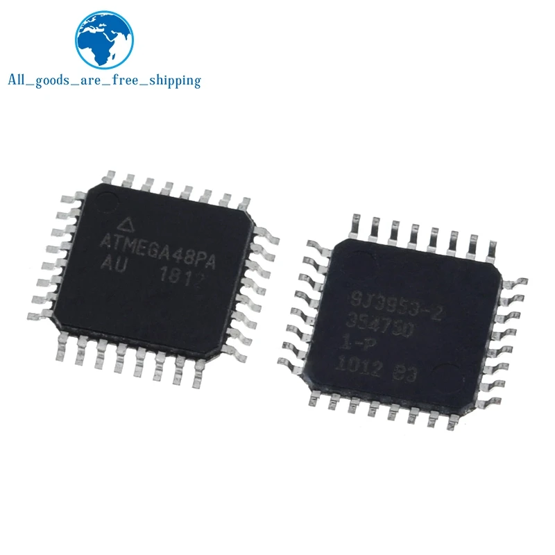 1/5PCS ATMEGA48 AVR 4KB Flash 2.5V/3.3V/5V TZT ATMEGA48PA-AU