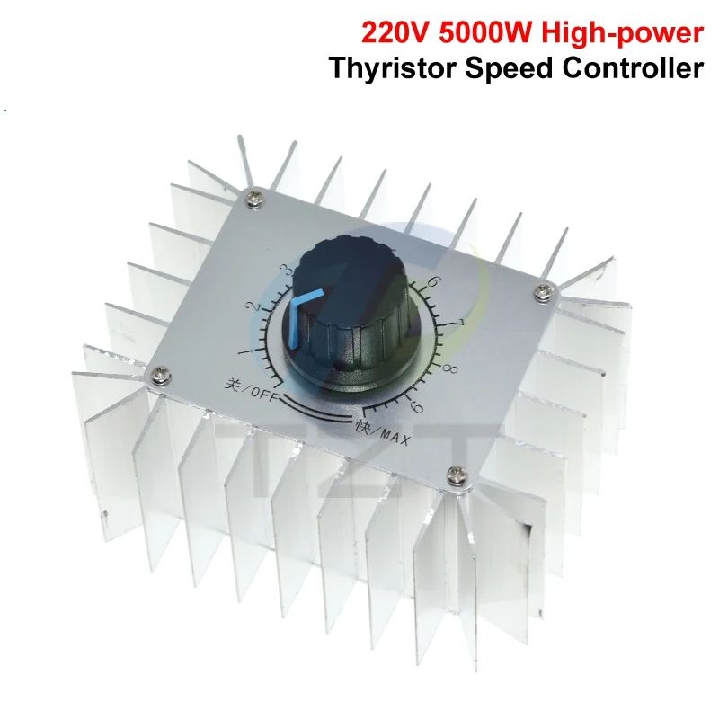 5000W Power Supply SCR Voltage Regulator Motor Speed Controller Light 220V Dimming Dimmers Thermostat Speed Regulator Governor