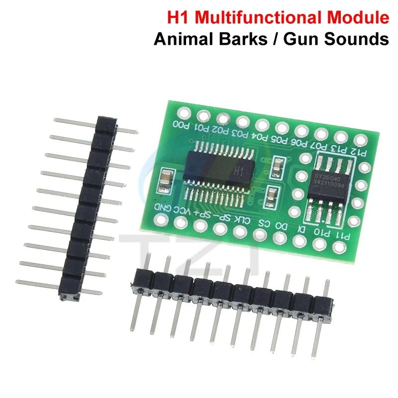 1/3PCS Dog Cat Cow Bird Frog Tiger Various Animals Call 10 Kinds Of Gun Sounds Eating Chicken Explosion Sound Module