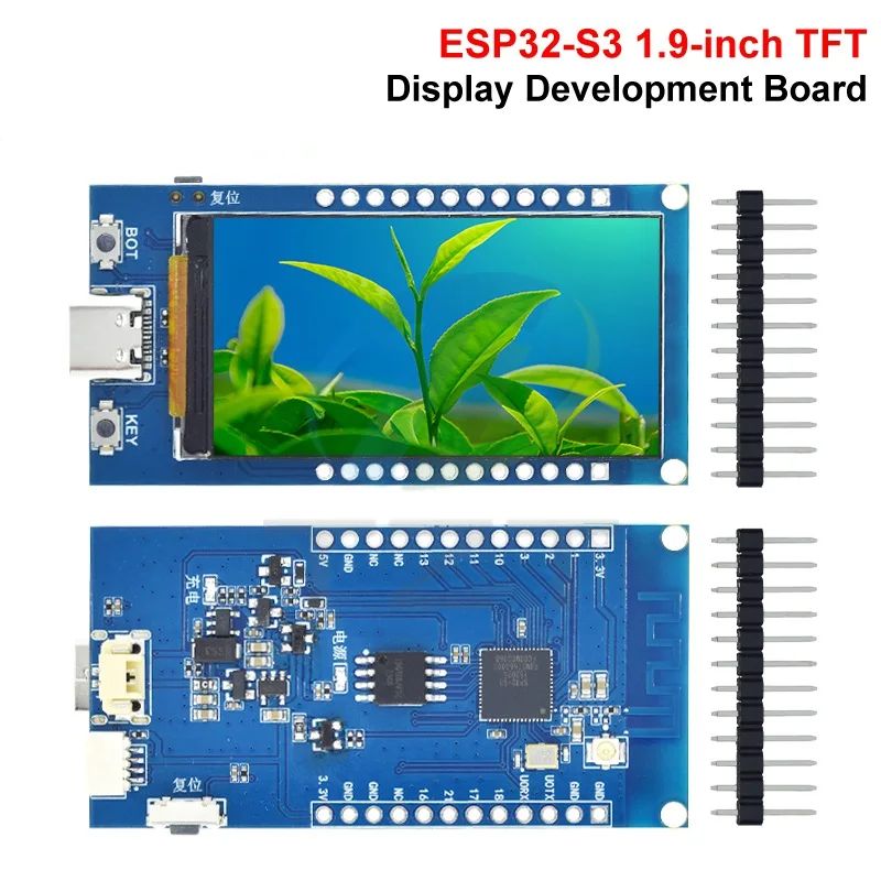TZT ESP32-S3 Development Board 1.9 Inch IPS LCD Display ST7789 Drive 170x320 Resolution WiFi+Bluetooth-5.0 For Arduino