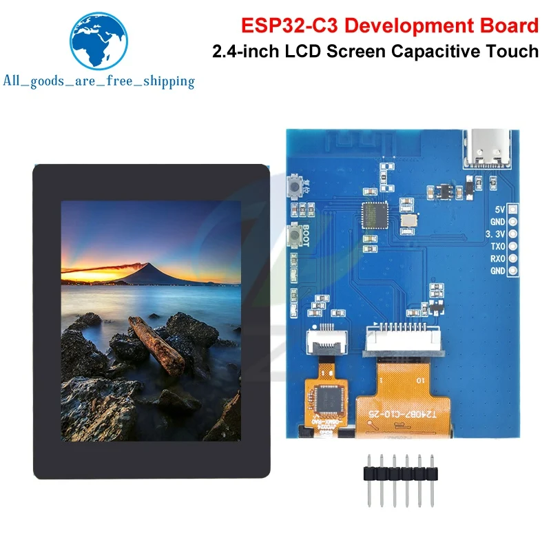 1/3PCS ESP32-C3 With 2.4 Inch TFT LCD Screen ST7789 Small Screen 240x320 Display Module With Touch Color Screen SPI For Arduino