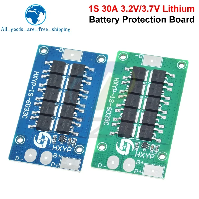 1/3PCS BMS 1S 30A 3.2V LiFePO4 / 3.7V Lithium Battery Protection Board 18650 4.2V Charging Voltage/Short Circuit