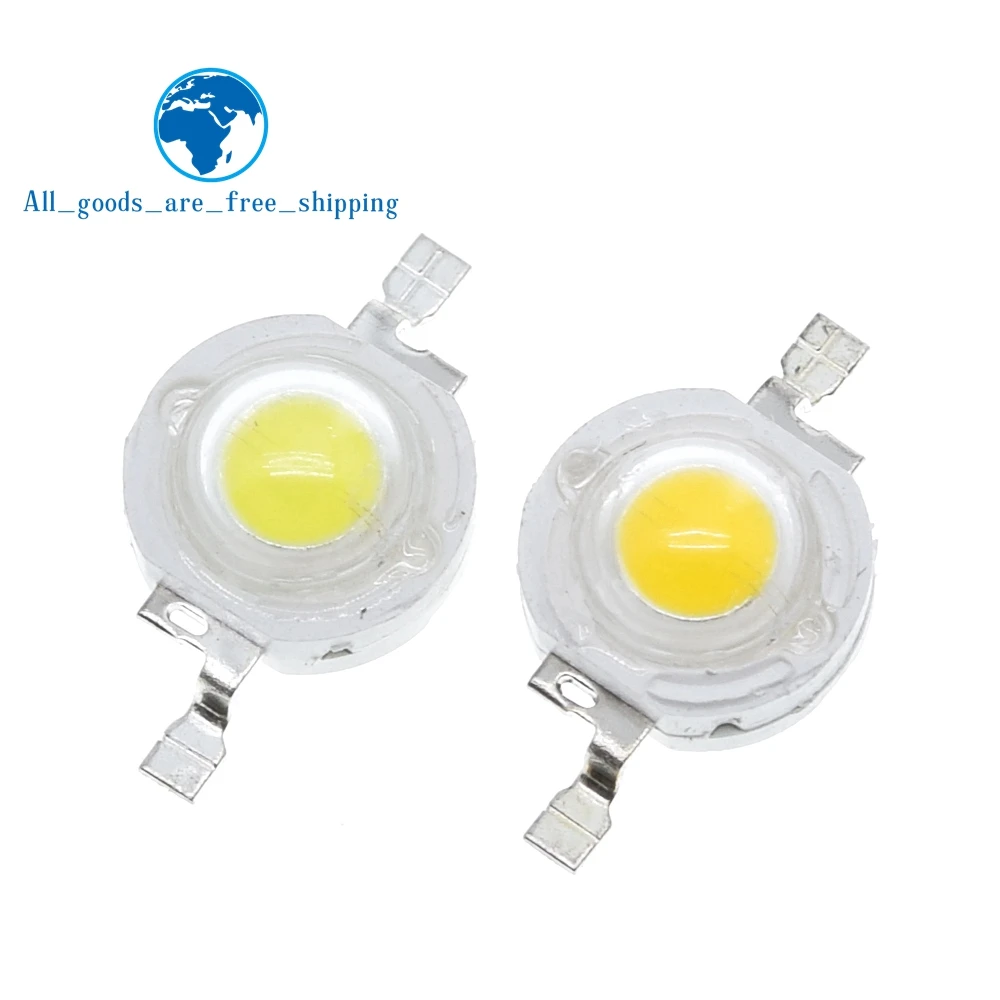 10/20/50/100PCS TZT led 1W 100-120LM LED Bulb IC SMD Lamp Light Daylight white/warm white High Power 1W LED Lamp bead