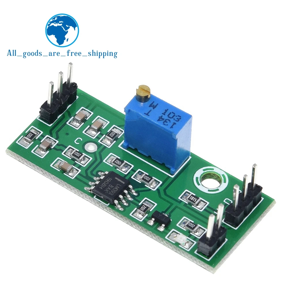 TZT 1/3PCS LM393 Voltage Comparator Module Signal Waveform Adjustable High Low Level/Load Drive Dual Channel 4.5-28V