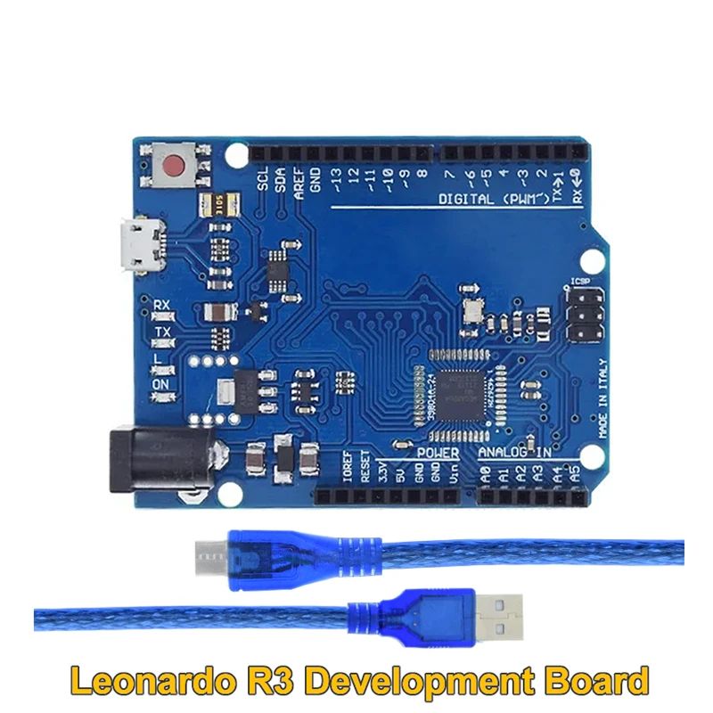 TZT Leonardo R3 Microcontroller Original Atmega32u4 Development Board With USB Cable Compatible For Arduino DIY Starter Kit