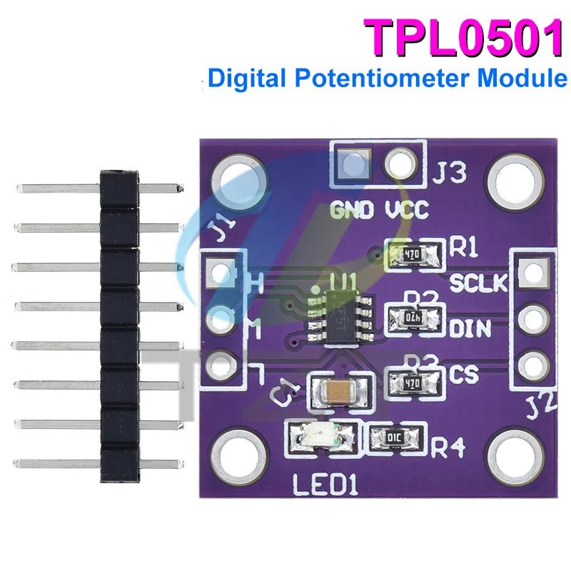 1/3PCS TPL0501 Digital Potentiometer Module 100K Adjustable SPI Port Adjustment Bridge Balance Sensor Ultra X9C104