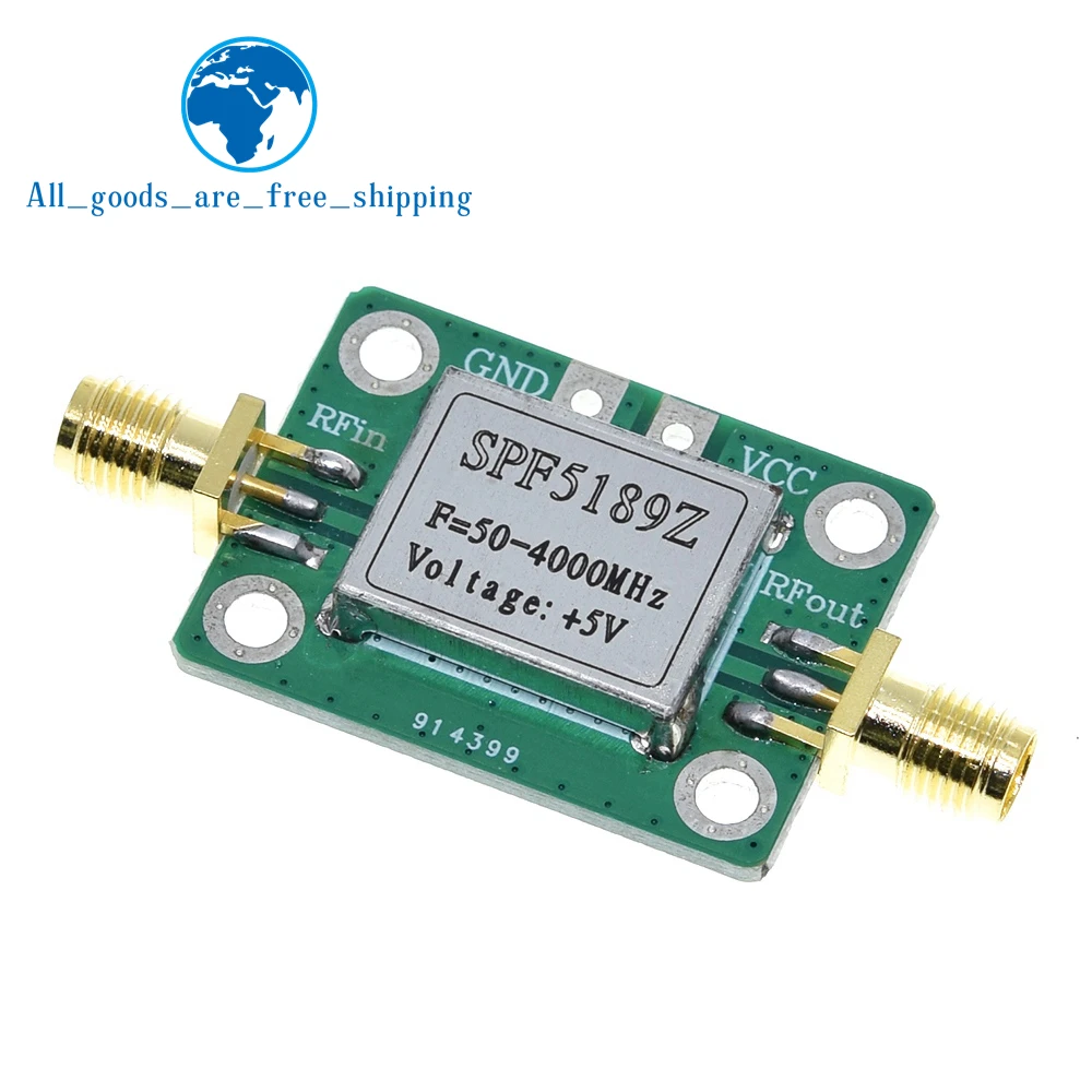 TZT 1/3PCS SPF5189 with Shielding Shell RF Signal Receiver SPF5189Z SPF-5189Z RF Low Noise Amplifier LNA 50-4000MHz