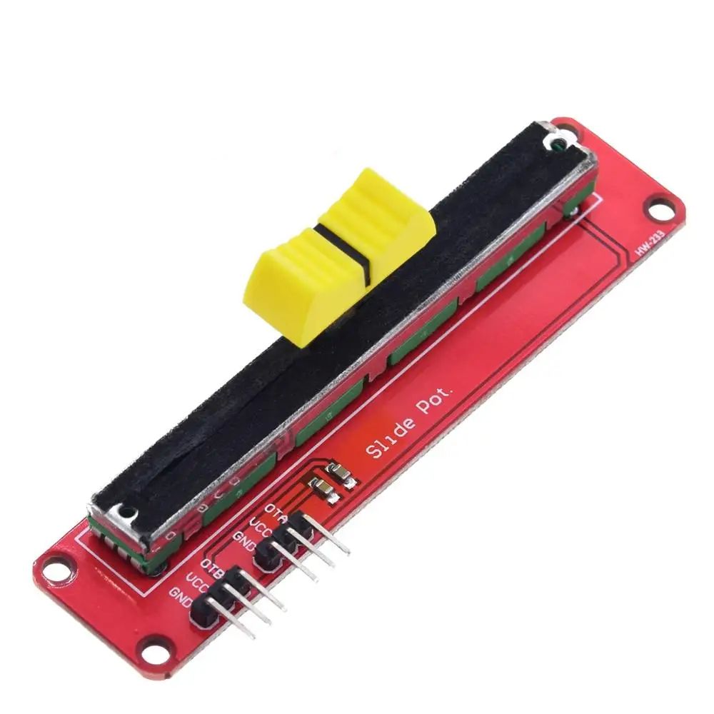 TZT 1/3PCS Slide Potentiometer 10K Linear Module Dual Output for Arduino AVR Electronic Block