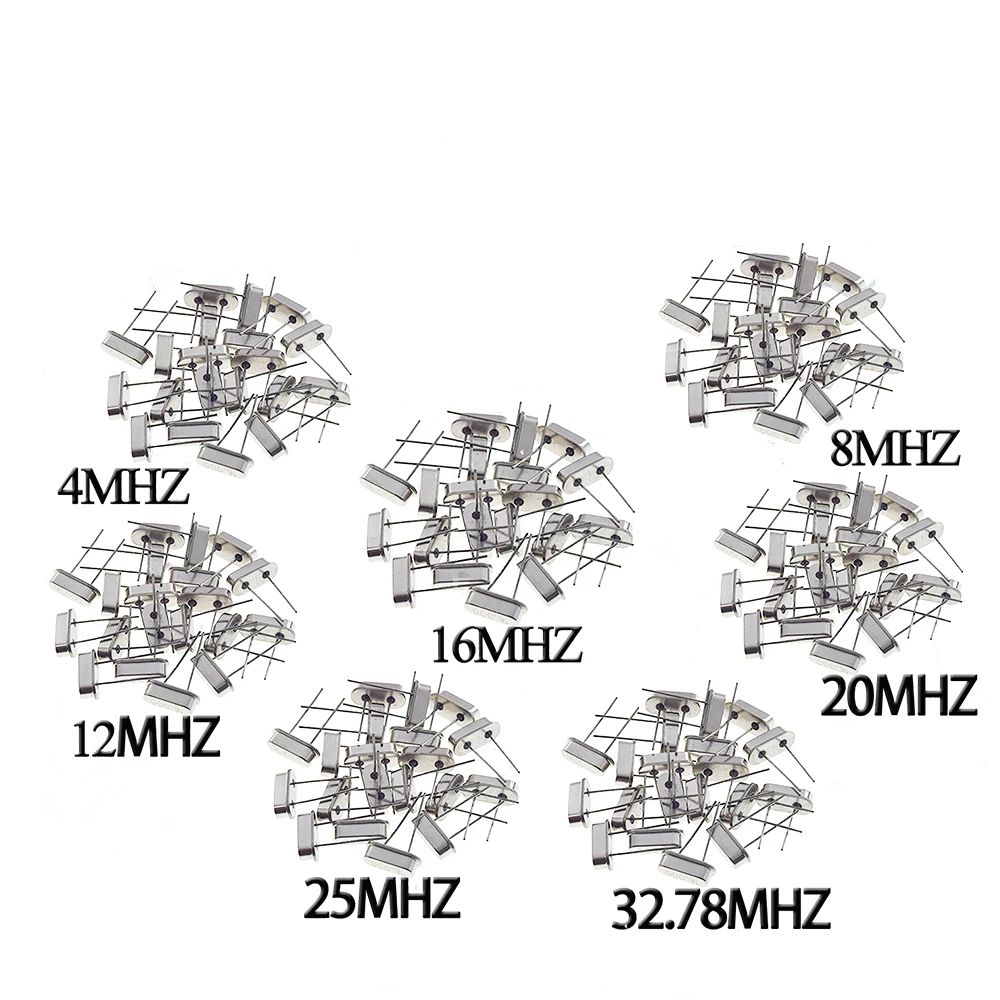TZT 10/100PCS HC-49S 4Mhz 6Mhz 8Mhz 12Mhz 16Mhz 20Mhz 24Mhz 4.000mhz 8.000mhz Crystal oscillators