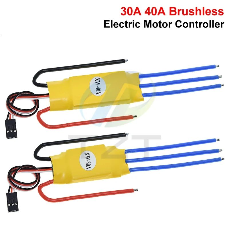 TZT HW 30A 40A ESC Brushless Motor Speed Controller RC BEC ESC T-rex 450 V2 Helicopter Boat for FPV F450 Mini Quadcopter Drone