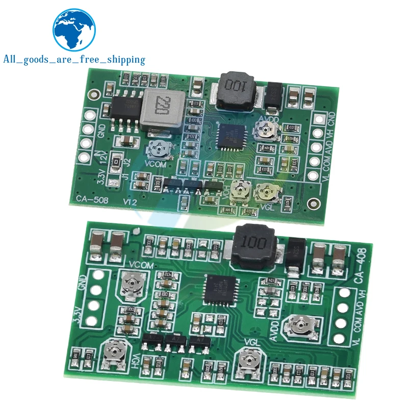 TZT CA-508 CA-408 4 Channel Adjustable Booster Board Module LCD Screen TCON Board TFT Backlight Driver Step Up TCON Board