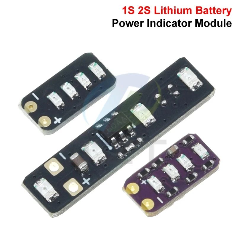 3.7-4.2V Metering Module 1/3/5PCS 1S 2S Ternary Lithium Battery Power Display LED Light Mini For Electricity Display