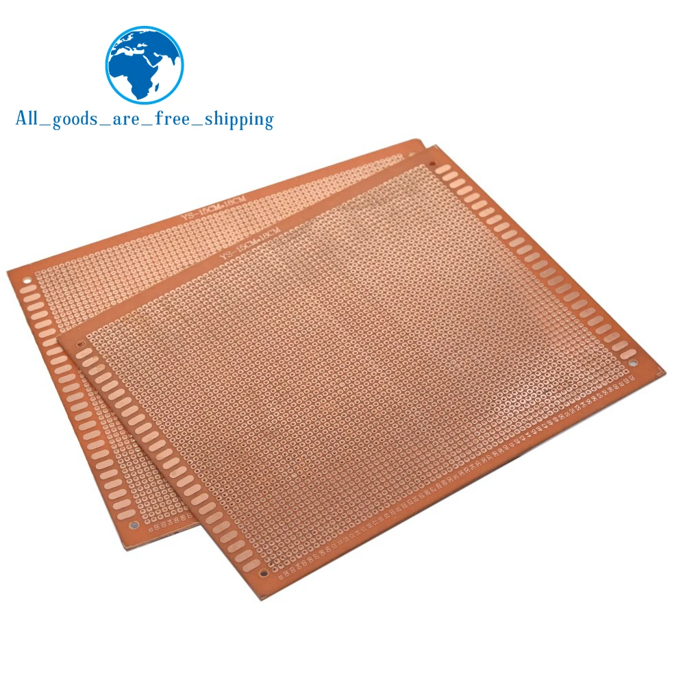 TZT 1/3PCS 15x18 cm 15*18cm Single Side Prototype 2.54mm Board Breadboard Universal Experimental Bakelite Copper Plate Board