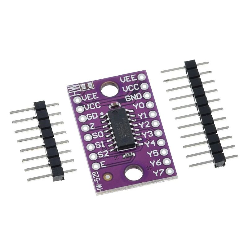 TZT 1/3PCS 74HC4051 CD4051 single 8-channel digitally controlled electronic switch Multiplexers For Ardunio