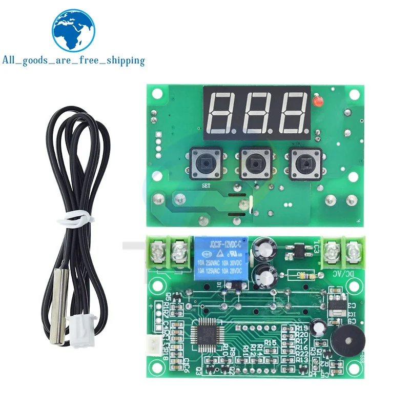 XH-W1301 LED Digital Temperature Controller Control Switch Thermostat Relay Sensor Switch Module DC 12V Waterproof NTC -50-110