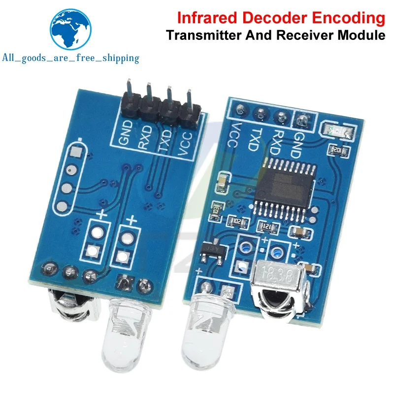 TZT 1/3PCS 5V IR Infrared Remote Decoder Encoding Transmitter Receiver Wireless Module Quality in Stock for arduino