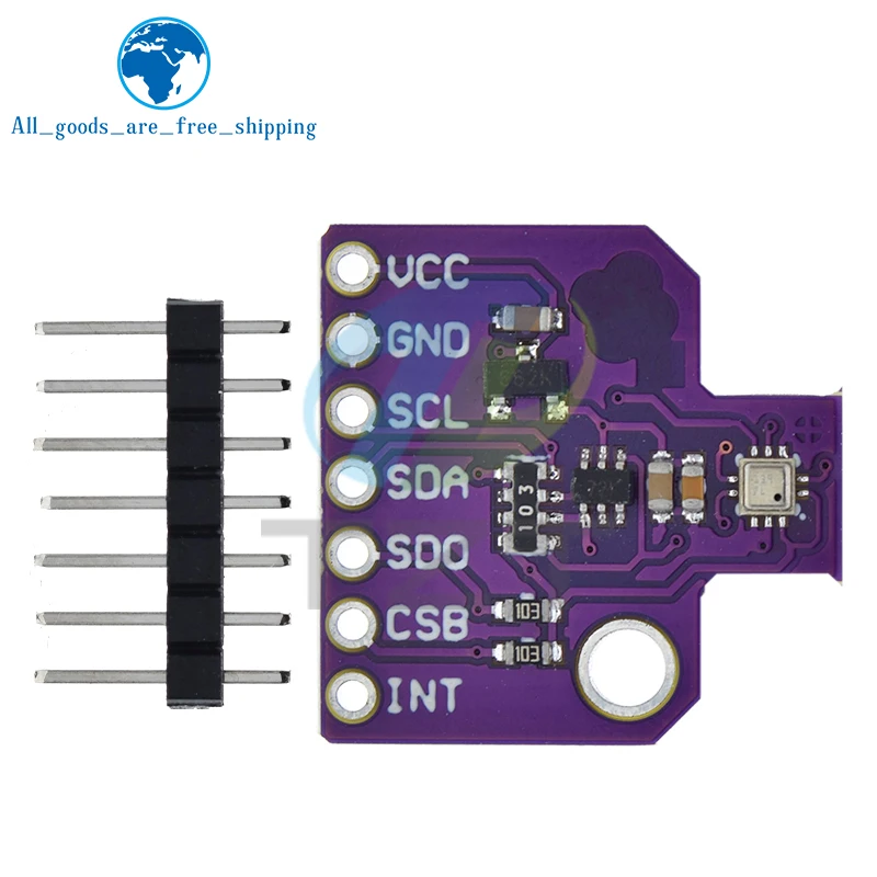 TZT 1/3PCS BMP388L Digital Atmospheric Pressure Sensors Altimeter Module 24 Bit High Precision Air Pressure Module I2C