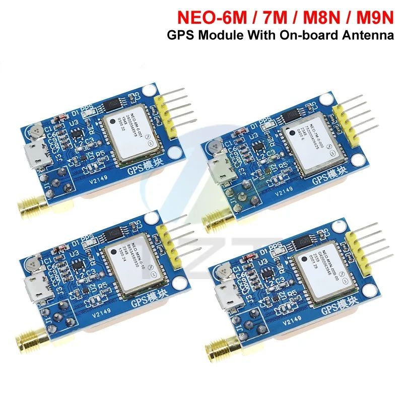 TZT NEO-6M NEO-7M NEO-8M NEO-9M GY-NEO6MV2 GY-NEO7MV2 GY-NEO8MV2 GPS Module With Flight Control EEPROM MWC APM2.5 Large Antenna