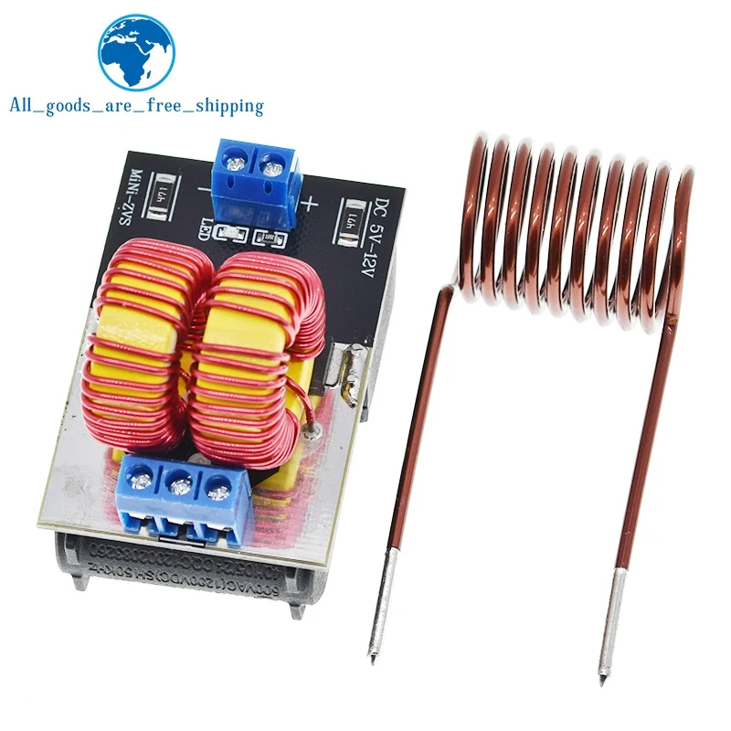 TZT DC 5-12V Mini ZVS Low Voltage Induction Heating Power Supply Module Induction Heating board for induction Heating with Coil