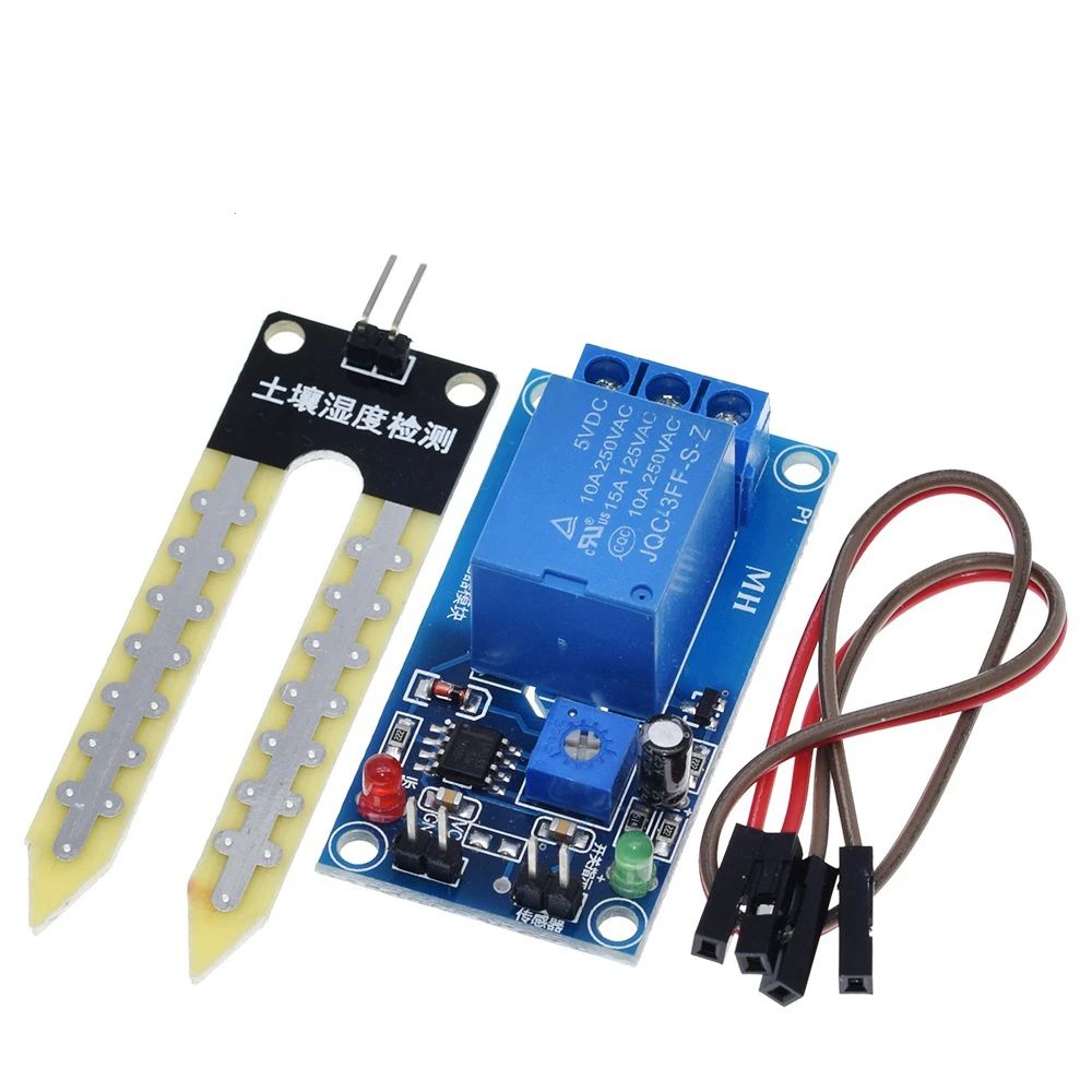 DC 5V 12V 1/3PCS Soil Moisture Sensor Relay Control Module Automatic Watering of The Humidity Starting Switch For Arduino
