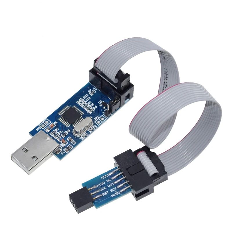 TZT 1/2PCS Official USBASP USBISP AVR Programmer USB ISP USB ASP ATMEGA8 ATMEGA128 Support Win7 64Board