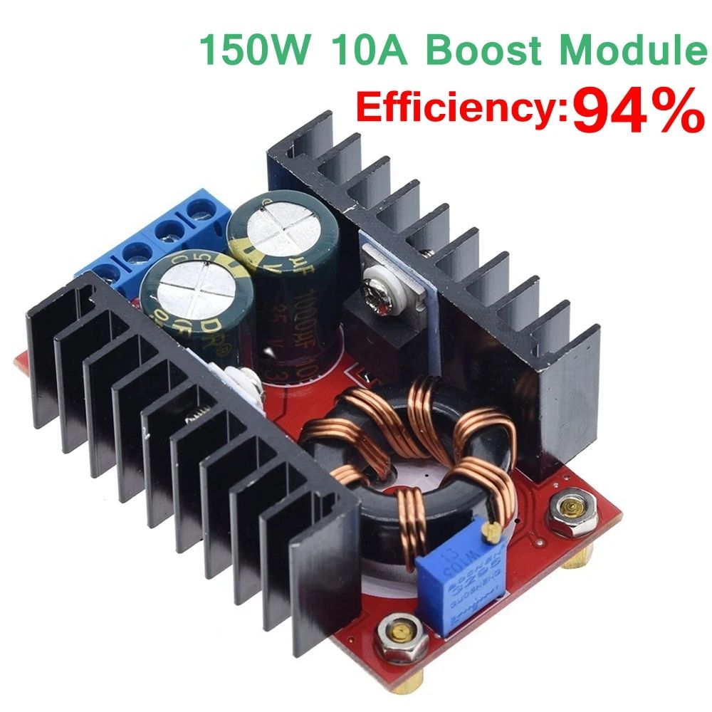 TZT 1/3PCS 150W DC-DC Boost Converter Step Up Power Supply Module 10-32V To 12-35V 10A Laptop Voltage Charge Board
