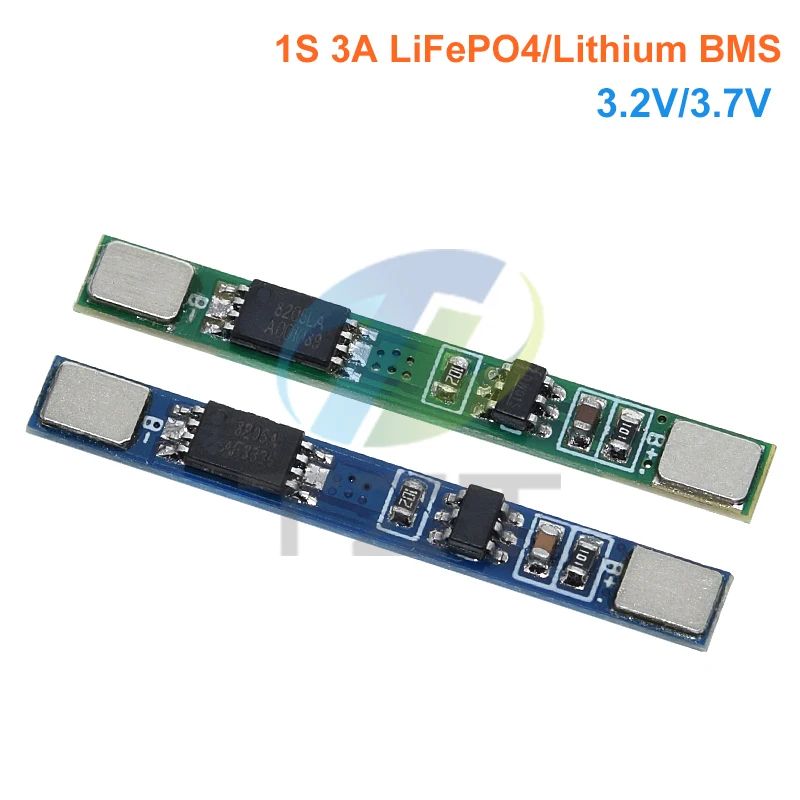 TZT 1/5/10PCS 1S 3.2V 3.7V 3A LiFePO4 / Lithium Li-ion BMS PCM Battery Protection Board Pcm For 18650 32650 Battery Packs