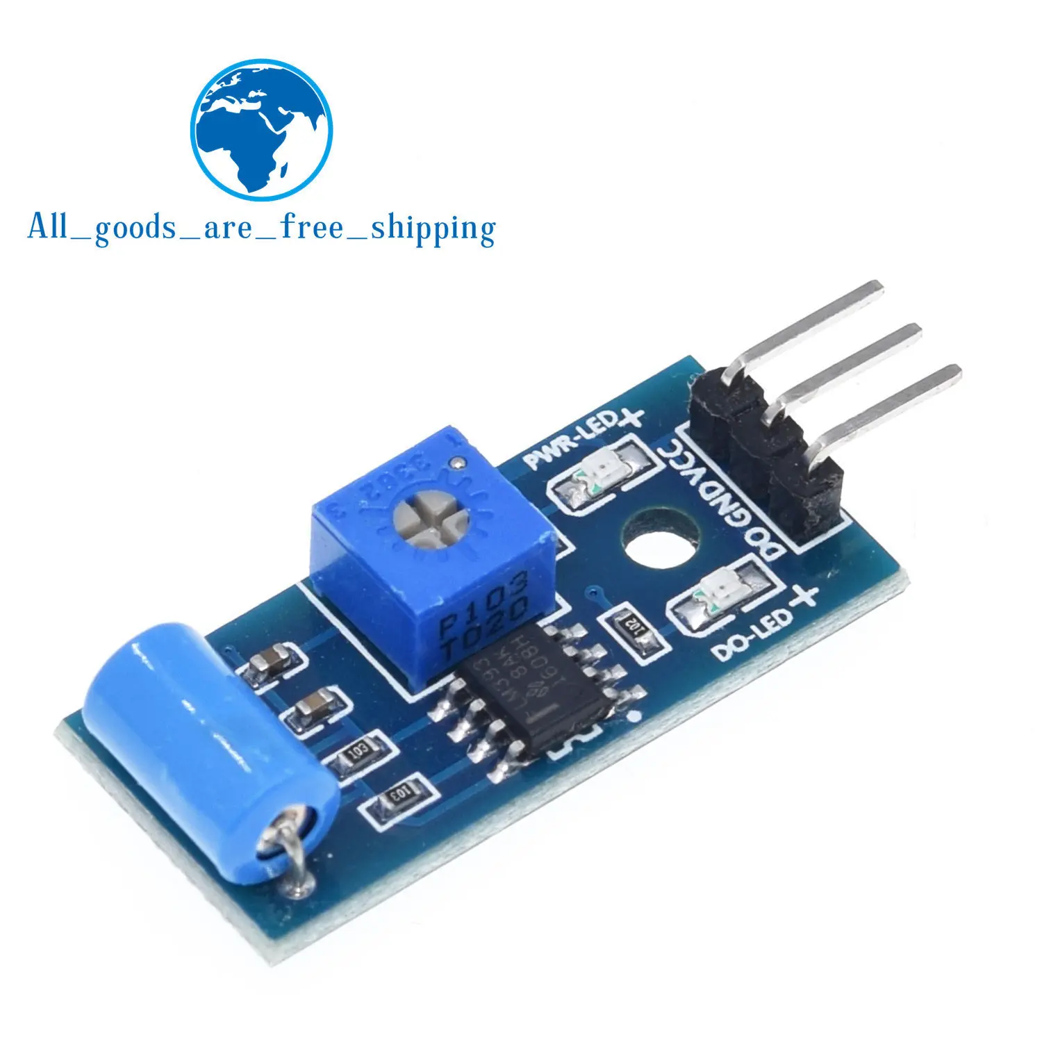 TZT 1/3PCS normally closed type vibration sensor module Alarm sensor module Vibration switch SW-420 for arduino