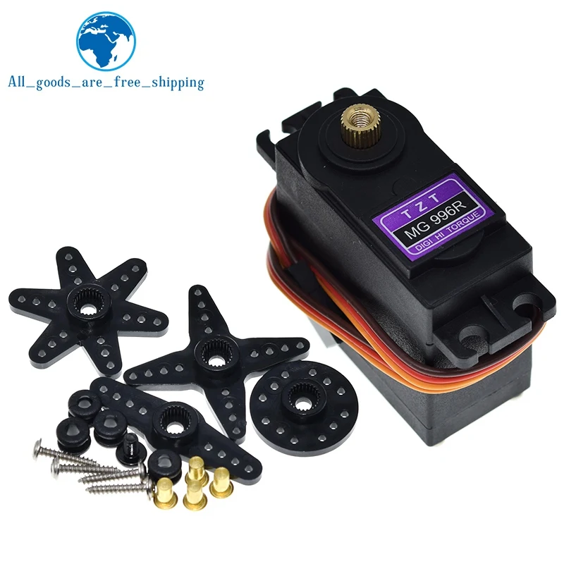 TZT Best Price Servos Digital MG996 Servo Metal Gear for Futaba JR Car RC Model Helicopter Boat For Arduino UNO diy