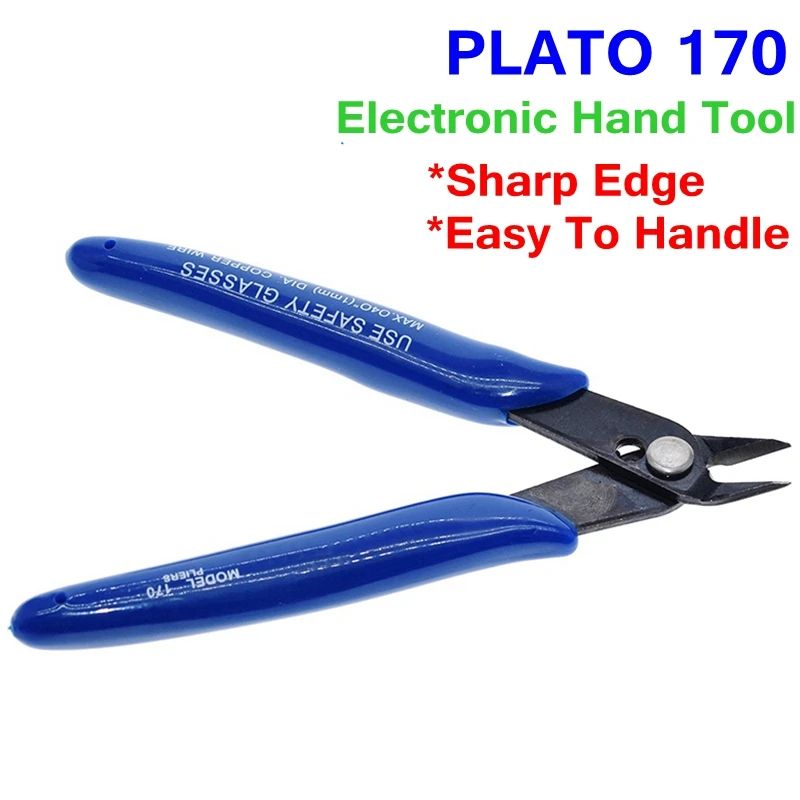 TZT 1/2PCS U.S. US American Plato. PLATO 170 Wishful Clamp DIY Electronic Diagonal Pliers Side Cutting Nippers Wire Cutter