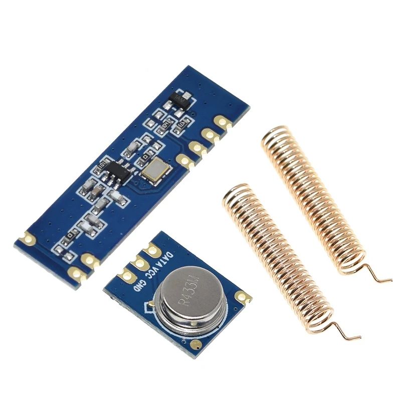TZT 1/3set 433MHz 100 Meters Wireless Module Kit ASK Transmitter STX882 + ASK Receiver SRX882 + 2Pcs Copper Spring Antenna