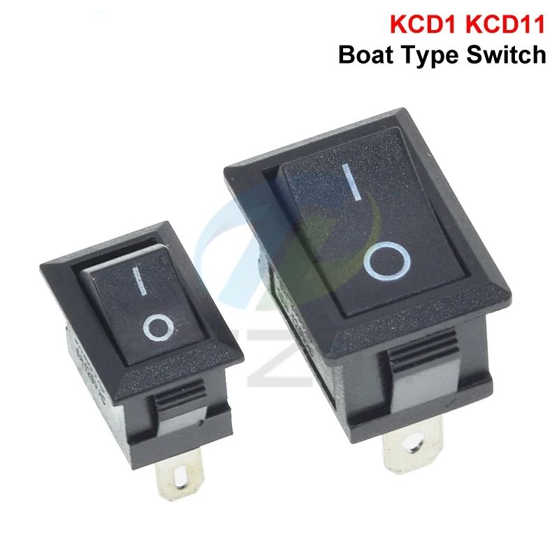 KCD11-101 3A/6A 250V 6A/10A 125V 10*15mm 21*15mm SPST 2PIN ON/OFF G130 Boat Rocker Switch Car Dash Dashboard Truck KCD1 switch