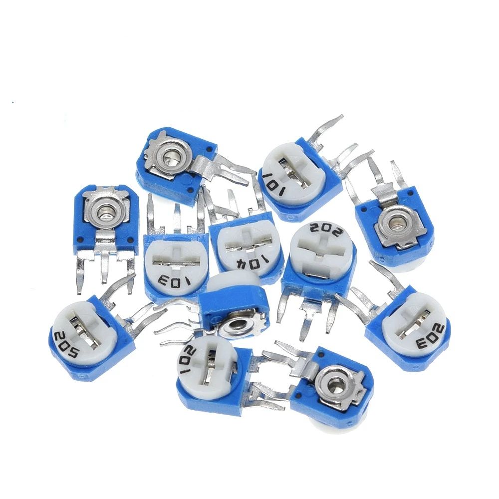 TZT 10/30pcs Rm063 Rm-063 100 200 500 1k 2k 5k 10k 20k 50k 100k 200k 500k 1m Ohm Trimpot Trimmer Potentiometer Variable Resistor