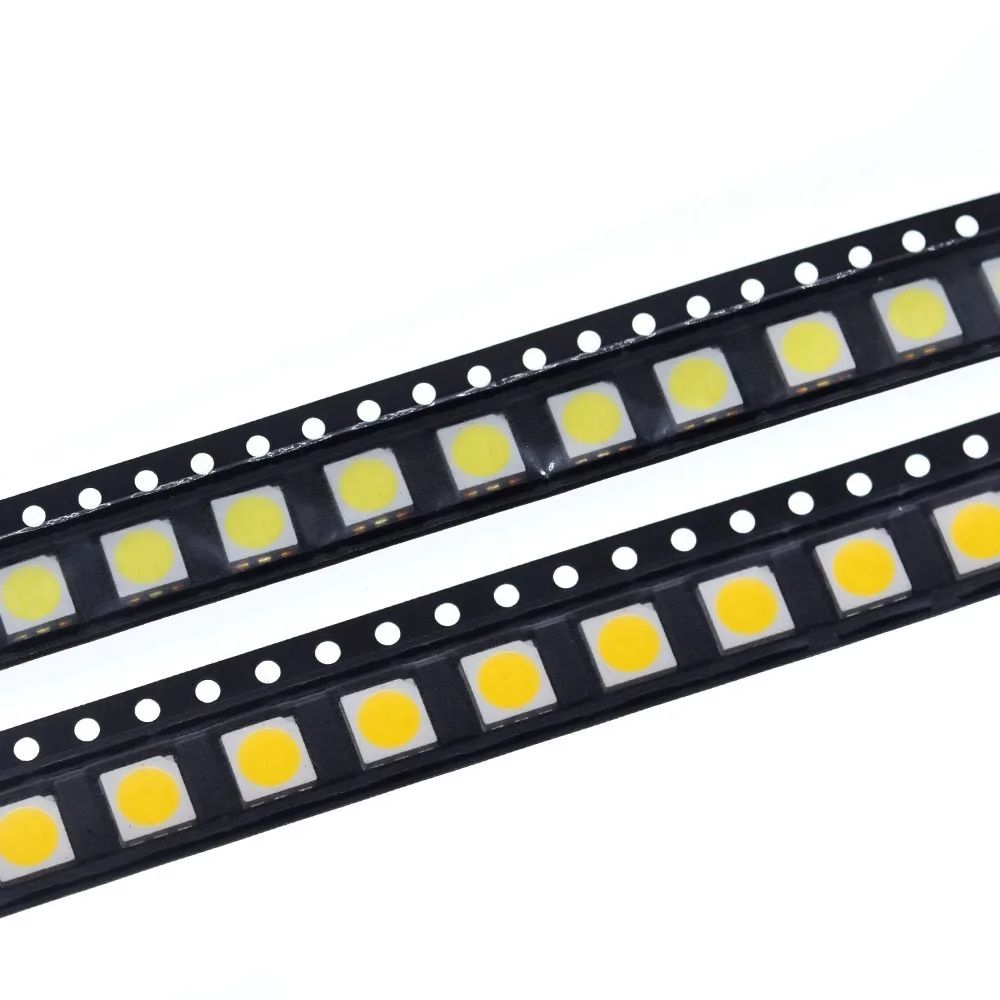 100/300pcs 5050 Led White Leds High-brightness Diodo Azul Luz 6500k Smd Light-emitting Diodes Smd 5050 White Light Diodo 18lm