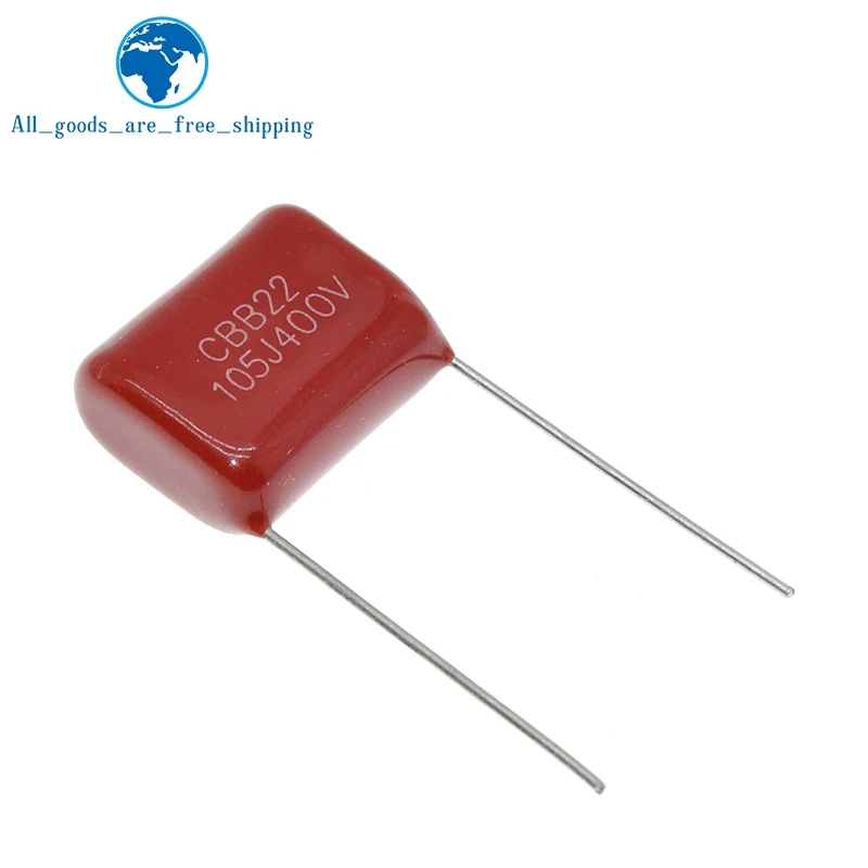 TZT 10/30PCS 400V105 1UF Pitch 20MM 400V 105 1000NF CBB Polypropylene film capacitor