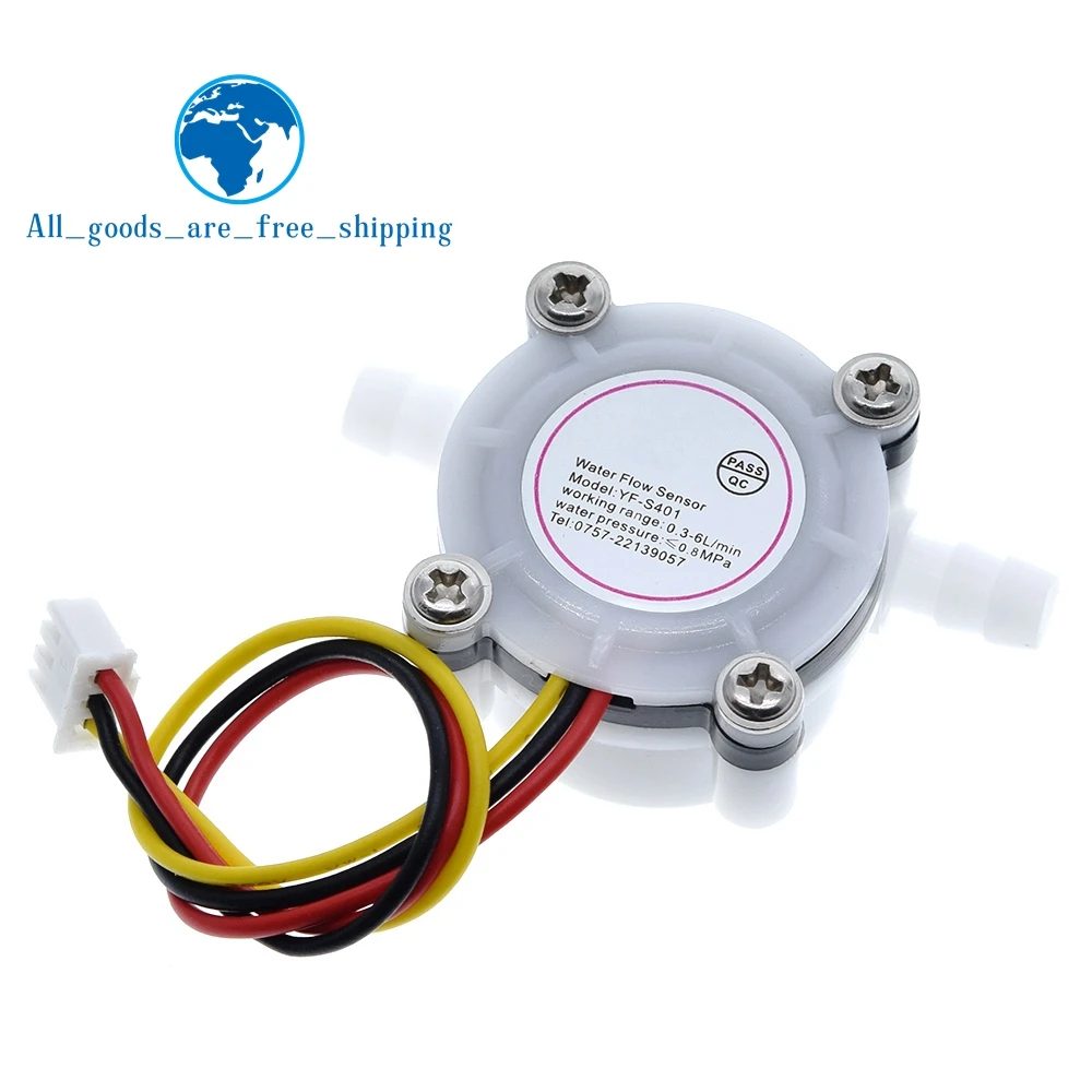 1/3PCS New Hot Water Coffee Flow Sensor Switch Meter Flowmeter Counter 0.3-6L/min YF-S401