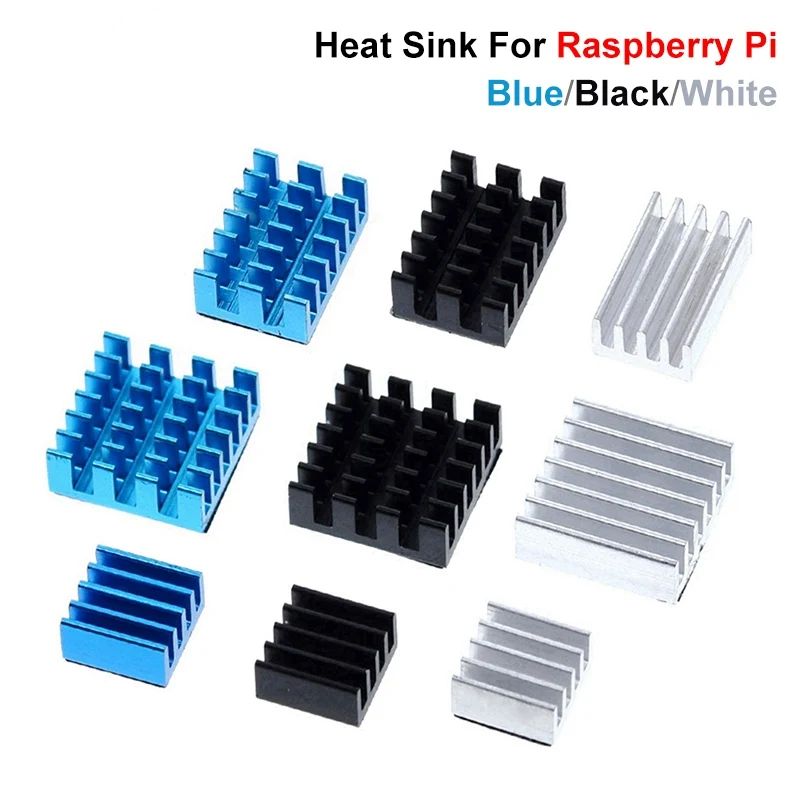 TZT For Raspberry Pi 4 Heat Sink Raspberry Pi 4B Aluminum Heatsink Radiator Cooling Kit Cooler for Raspberry Pi 4 Model B