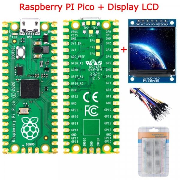 Kit Raspberry Pi Pico + Display Lcd 1.3 65k Full Color