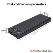 Powerbank Para 10 Baterias De Lítio 18650 - 50000mah