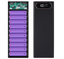 Powerbank Para 10 Baterias De Lítio 18650 - 50000mah