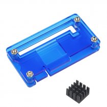 Case + Dissipador Raspberry Pi Zero 1.3/2/w/wh Acrílico Azul