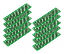 Placa Circuito Impresso Dupla Face Ilhada 2x8cm - 10 Peças