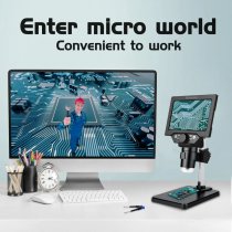 Microscópio 1000x Profissional Lcd 5.5 Hd 1080p 10 Megapixel