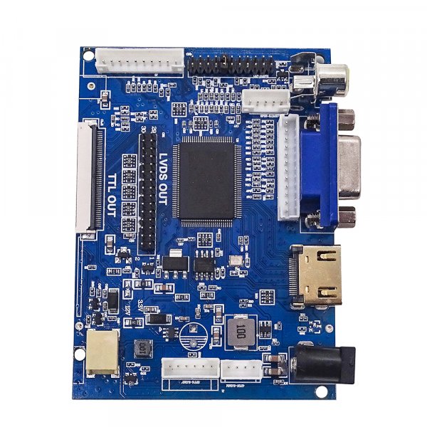 Placa Controladora Lcd/ttl - 30res. Hdmi/vga + Tela Lcd De 7