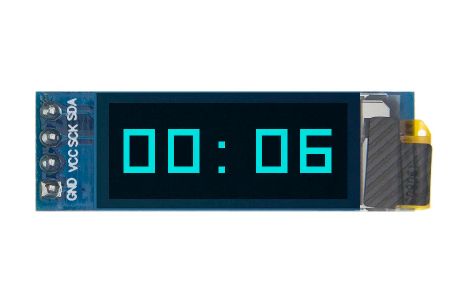 Display Oled 0.91 128x32 I2c Iic Azul Arduino Esp32 Stm32